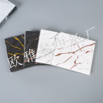 Factory Direct Gilding Tissue Creative Exquisite Printing Napkin Flexible and Smooth Drawing Custom Log