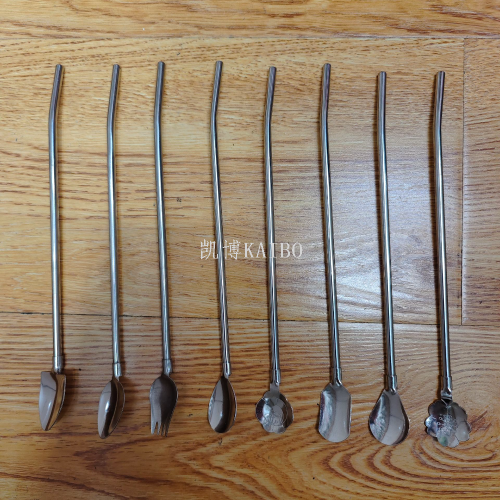 264-2301 5cm straw spoon straw shovel straw fork series kebo kaibo factory direct sales