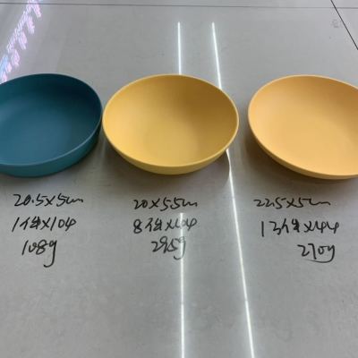 Factory Direct Sales Melamine Stock Melamine Bowl Plate Bamboo Fiber Series Products, the Whole Cabinet Has Favorable Price