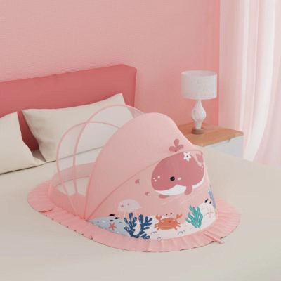 Cartoon Babies' Mosquito Net Baby Small Bed Complete-Type Yurt Children Foldable Universal Infant Anti-Mosquito Net