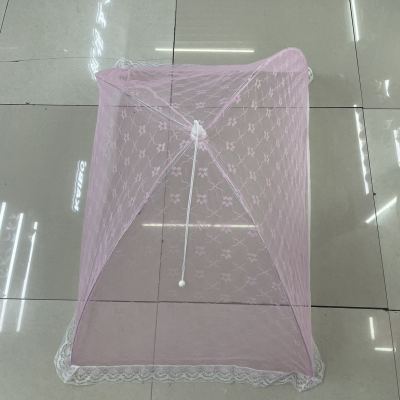 Baby Mosquito Net Cover Foldable Children Baby Bed Newborn Lace Edge Free Installation Anti-Mosquito Net Kids Universal