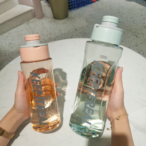 1050ml户外运动大容量水杯太空杯随手提装开水防漏健身代发泡茶杯