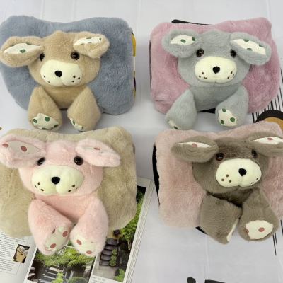 Foreign Trade Domestic Sales Hand Warmer Charging Two-Side Hand Putting Explosion-Proof Automatic Power off Factory Plush Cute