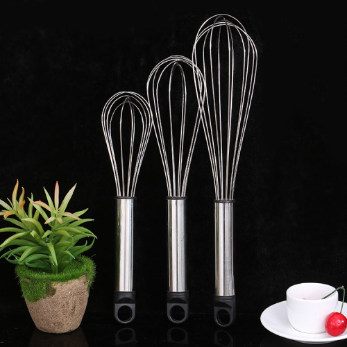 baking at home kitchenware manual stirrer stainless steel 8-inch/10-inch/12-inch hanging egg beater wholesale