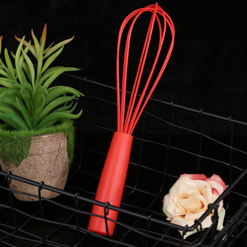 household kitchenware baking gadget red manual eggbeater cream and noodles manual stirrer wholesale