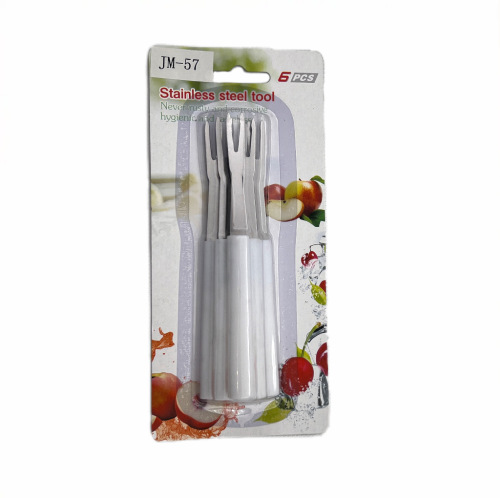 stainless steel fruit fork two-tooth fruit fork moon cake fork dessert fork fruit fork cheese fork