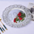 Metallic Mirror Charger Plate Round Plastic Plate Chargers for Dinner, Decorative for Events and Parties