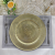 Antique Bronze Faux Rattan Charger Plates Elegant Round Plastic Plate Chargers for Dinner, Decorative for Events and Parties