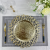 Antique Bronze Faux Rattan Charger Plates Elegant Round Plastic Plate Chargers for Dinner, Decorative for Events and Parties