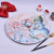 Classic Snow Man Pattern Christmas Plate Round Plastic Charger Plates Christmas Decorative Plates for Table