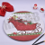 Classic Christmas Pattern Charger Plates Christmas Decorative Plates Tabletop Decor for Party, Events, Holidays
