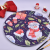 Merry Christmas Patterned Charger Plates Round Plastic Plate Disposable Charger Service Plates for Christmas Halloween Wedding Party