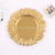 European Plate Hotel Wedding Festival Placemat Plate Plastic Tray Electroplating Craft Plate Flower Disk Decorative Tray