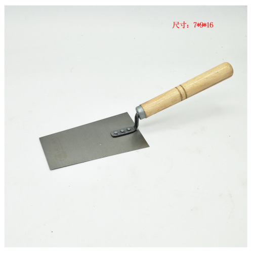 木柄瓷砖铲 弯头抹子 砌砖刀 砌砖铲 弯柄木把抹泥板 瓷砖抹灰匙