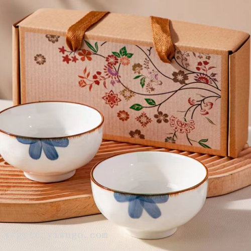 ceramic bowl gift bowl plate set tableware small set opening gift gift stall