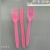 Disposable Plastic Colored Knife, Fork and Spoon Plastic Tableware