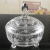 Household Transparent Embossed Crystal Glass Candy Box Crystal Storage Jar with Lid Snack Jar Wholesale