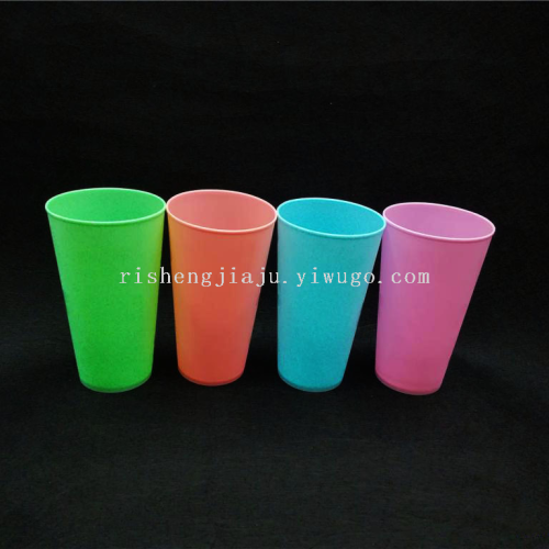 No Handle Toothbrush Cup Candy Color Carved Gargle Cup Large Capacity Drinking Cup No Handle Tea Cup RS-200735