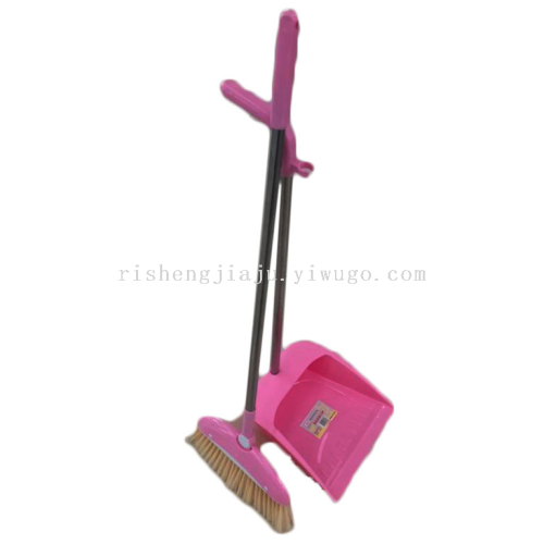 Stainless Steel Rod Folding Broom Head Dustpan Set New Soft Hair Broom Garbage Shovel Set Wholesale RS-3701