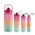 Z61-ZG-7615 Water Bottle with Times to Drink and Straw