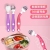B58-Flexible 316 Stainless Steel Tableware Set Complementary Food Baby and Infant Twist Spoon Training Children Spoon