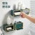 L06-LK-066 200 Leaf Window Soap Dish Punch-Free Wall-Mounted Double Row Draining Rack Bathroom Soap Storage Rack