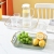 T18-8154 Light Luxury Tray Tea Cup Storage Cup Tray Plastic Living Room Rectangular Fruit Dinner Plate Pet Tray