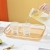 T18-8154 Light Luxury Tray Tea Cup Storage Cup Tray Plastic Living Room Rectangular Fruit Dinner Plate Pet Tray