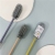 X111-2471 Silicone Brush Vacuum Cup Cleaning Brush Long Handle Glass Cup Brush Feeding Bottle No Dead Angle Kitchen Cleaning Brush