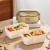 J129-XC-531-1 Compartment Plastic Lunch Box Meal Fruit Salad Box Microwave Oven Heater Band Rice Lunch Box