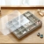 Q35-7517 Multi-Grid Jewelry Storage Box Ornament Storage with Lid Visual Square Ear Stud and Ring Finishing Box