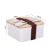 J129-XC-566 Japanese-Style Wooden Lid Lunch Box Microwave Oven Portable Lunch Box Student Office Lunch Box