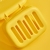 S114-Small Yellow Duck Soap Box Draining Storage with Lid Soap Box Water-Free Soap Box Portable Soap Box Soap Box