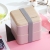J129-WS-002 Square Double-Layer Wooden Sense Simple Lunch Box Japanese Portable Bento Box Student Lunch Box