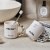 M04-7108 Gilding Handle Mug Simple Style Toothbrush Toothbrush Set Washing Cup Creative Couple Home Gargle Cup