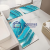 Bathroom Three-Piece Absorbent Non-Slip Printing Doormat and Foot Mat