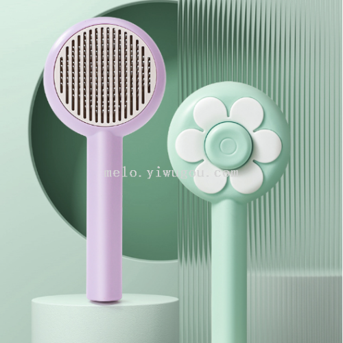 pet comb， stainless-steel needle pet cleaning needle comb， dog hair removal brush， hair comb， self-cleaning comb