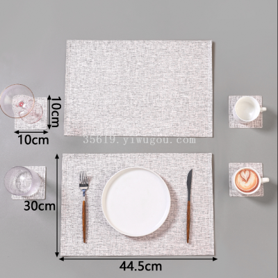 2023 New Light Luxury and Simplicity Waterproof Insulation Table Decoration Placemat Dining Table Cushion