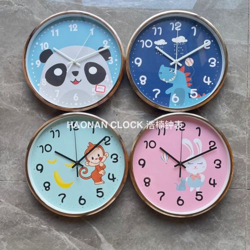 Clock Living Room Fashion Ins Style Wall Clock Children‘s Room Creative Clock Wall-Mounted Home Wholesale Wall Clock 12-Inch 30cm
