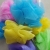 Factory Direct sales colorful mixed color bath loofah Mesh sponge cute back rubbing sparkling bath bath towel