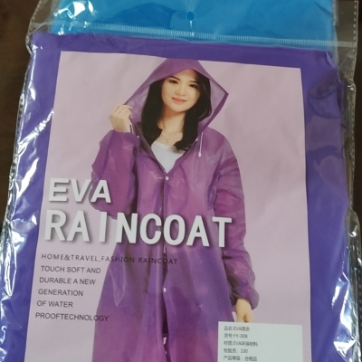 Manufacturer's raincoat, material EVA, 150 pieces per piece