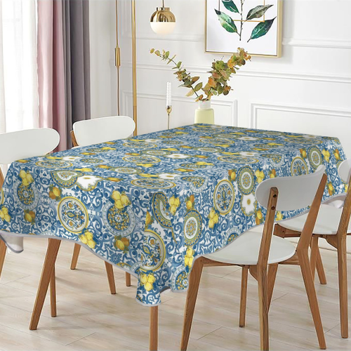 PVC防水桌布防油免洗餐桌布北欧风家用长方形格子茶几布桌布