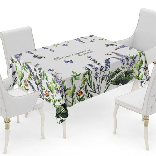 北欧新款桌布PVC防水防油免洗印花家用跨境货源餐桌布厂家批发