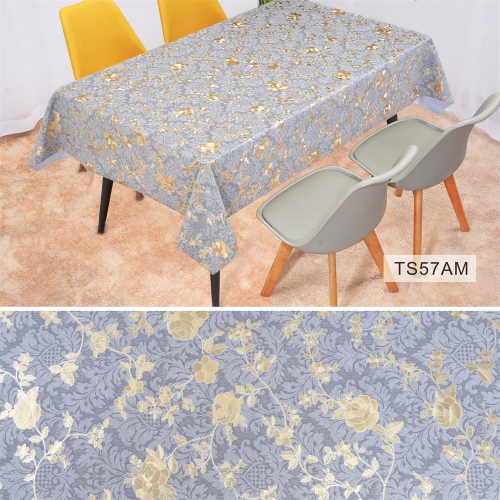 烫金桌布pvc桌布防水防烫免洗餐桌布欧式客厅茶几布桌布台布