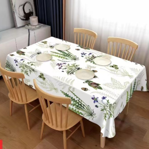 北欧PVC桌布布艺防水防油免洗长方形餐桌布台布茶几布ins