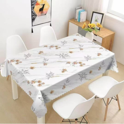 现代简约pvc桌布田园桌布台布防水防油餐桌布家用餐桌布