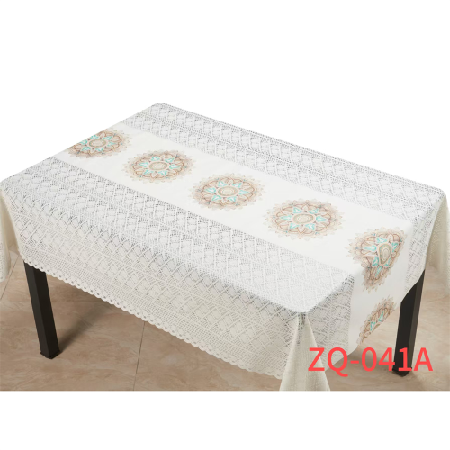 穆斯林桌布节日星星月亮桌布PVC宴会装饰餐桌布防水防油台布批发