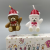 Cartoon Teddy Bear Christmas Hat Bear Candle Party Candle Christmas Atmosphere Decoration Birthday Candle