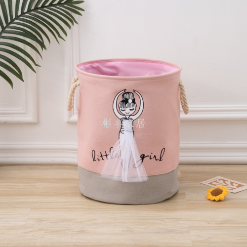 nordic style dirty clothes storage basket foldable creative children toy storage bucket cloth cartoon laundry basket household
