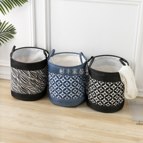 【鱼的故事】布艺收纳筐内衣杂物储物箱整理篮三层加厚大号脏衣桶